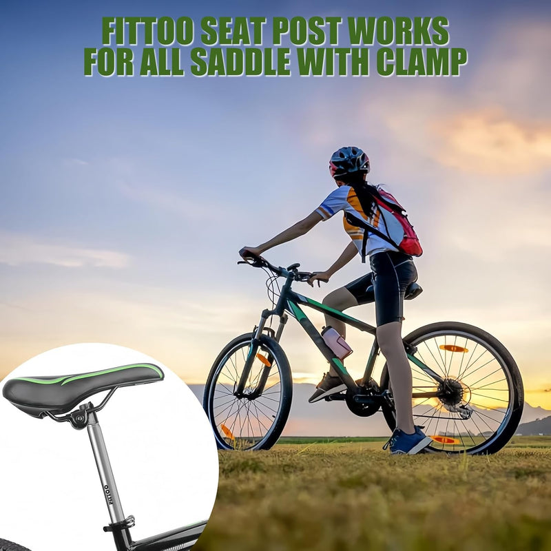 Load image into Gallery viewer, Fittoo Bike Seat Post Diameter 25.4mm Chrome Painted Steel Saddle Stand Pole