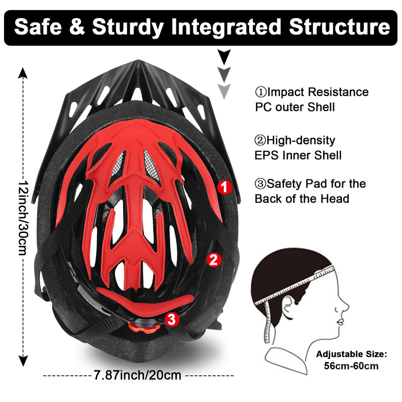 Load image into Gallery viewer, Bike Bicycle Helmet Cycling Skate Helmet LED Safety Light