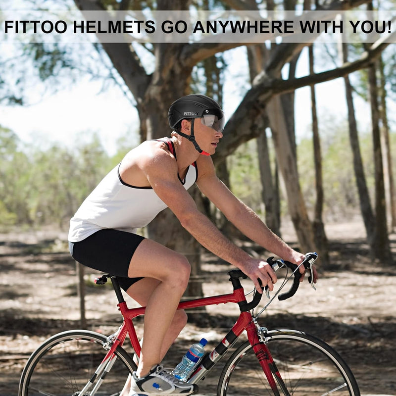Load image into Gallery viewer, FITTOO Bike Helmet with Detachable Magnetic Goggles Helmet for Women & Men