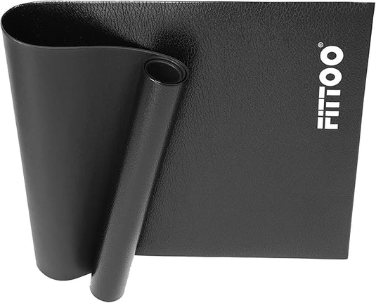 FITTOO Bike Trainer Mat, 30" x 70" Compatible with Indoor, Non Slip Workout Mat for Yoga, Pilates, Treadmill, Fitness, Barefoot Workouts, Home Gym Studio