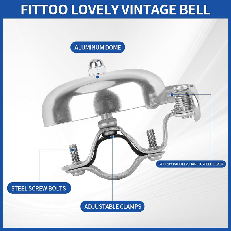 Load image into Gallery viewer, FITTOO Bicycle Vintage Bell, Loud Clear Sound Bike Bell