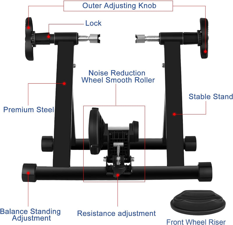 Load image into Gallery viewer, FITTOO Bike Resistance Trainer Stand for 26"-29" or 700c Wheel, Portable Indoor Bicycle Trainer, Adjustable Resistance