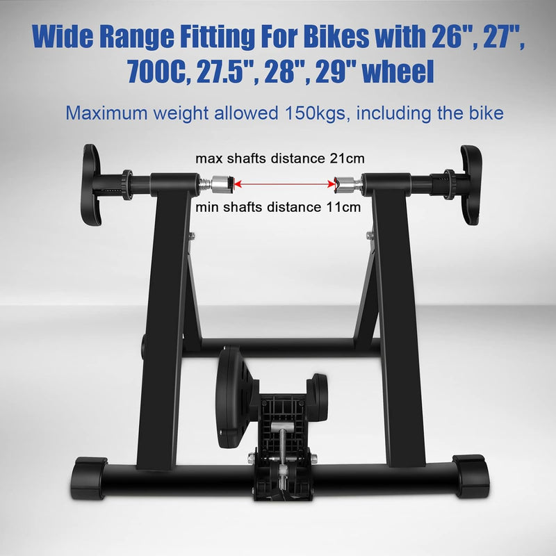 Load image into Gallery viewer, FITTOO Bike Resistance Trainer Stand for 26"-29" or 700c Wheel, Portable Indoor Bicycle Trainer, Adjustable Resistance