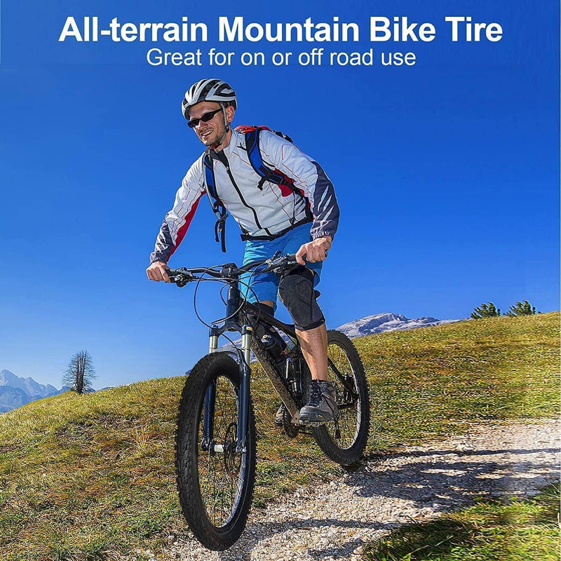 Load image into Gallery viewer, FITTOO Bike Bicycle Tire, Mountain Bike Rubber Tire, 12in,16in,20in,24in,26in, 27.5in, 29in, Great Traction, Fast Rolling, Long Lasting, Black with Carbon Steel Beads