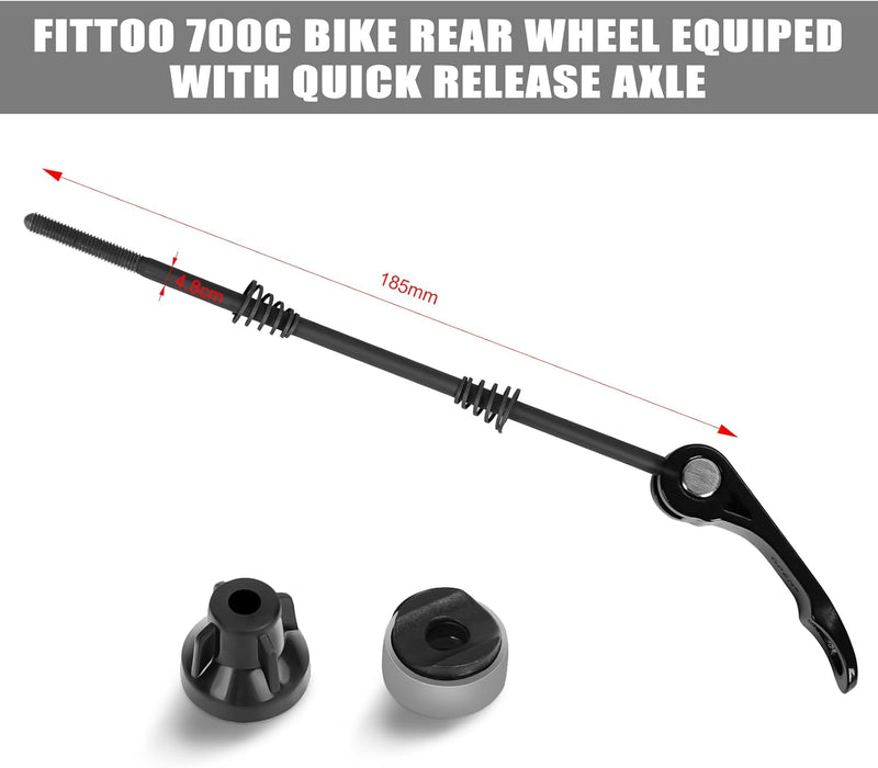 Load image into Gallery viewer, FITTOO Mountain Bike Wheels, Bicycle Front Wheel & Rear Wheel, 700C Bicycle Bike Wheel, High Strength Double-Wall Aluminum Alloy Rim