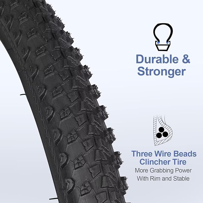 Load image into Gallery viewer, FITTOO Bike Bicycle Tire, Bike Inner Tubes-Mountain Bike Snow Bike Fat Tyre, 26X4.0 in, Electric Bike Fat Tire, Long Lasting, Black with Carbon Steel Beads
