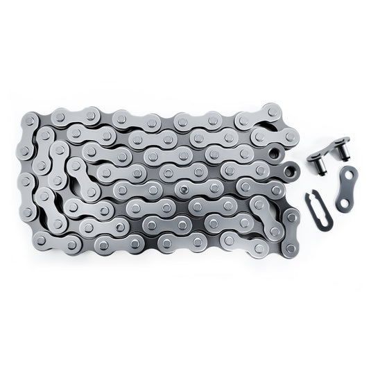 FITTOO Single Speed Bike Chain 1/2 x 1/8 Inch 72/114 Links, Extra Strong, 1 Speed Bicycle Drive Chain with Chain Connector