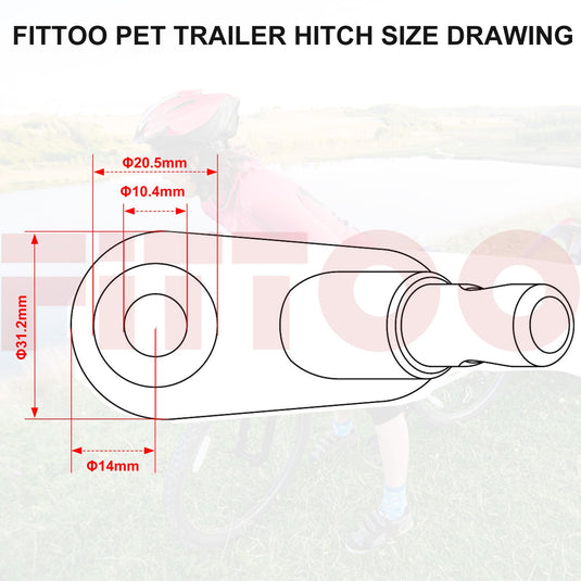 Large Pet Bike Trailer