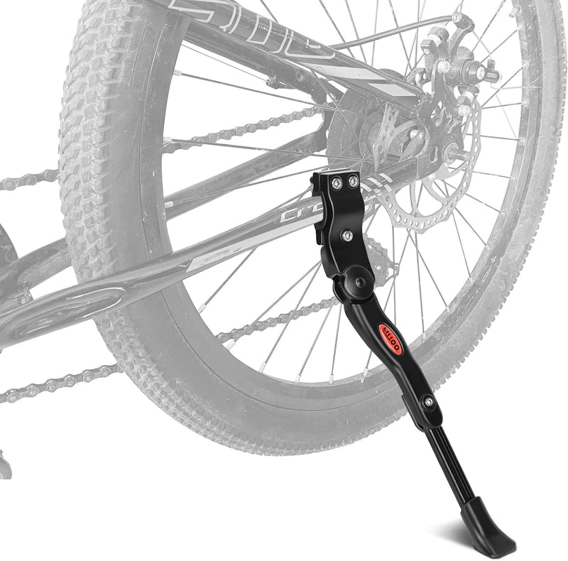 Load image into Gallery viewer, Bike Kickstand, Light Weight (280grams), Adjustable Bicycle Side Stand for 22in - 29in Bikes, Aluminum Alloy Adjustable Side Kick Stand for 22 Inch -29 Inch Bike Wheel (Black)