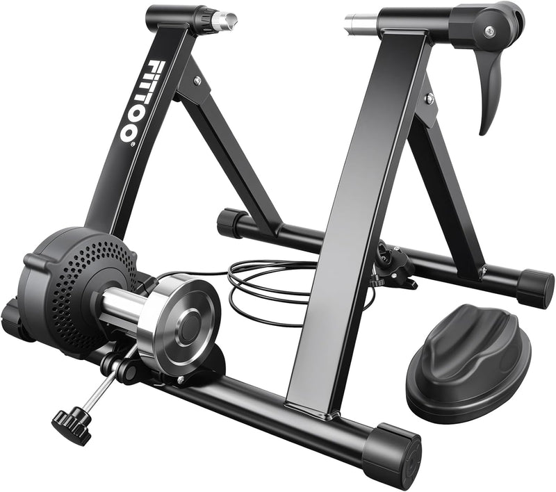 Load image into Gallery viewer, FITTOO Bike Resistance Trainer Stand, Bicycle Training Stand, Compatible with 26”, 27.5”, 28”, 29”, 700C Bike Wheels, Portable Indoor Bike Bicycle Trainer, Adjustable Six Level Resistances