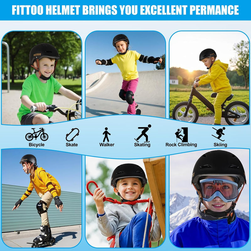 Load image into Gallery viewer, FITTOO Bike Helmet Kids for Boys & Girls, Bicycle Helmet Child Lightweight Adjustable for Skating Cycling Scooter Skateboarding etc.