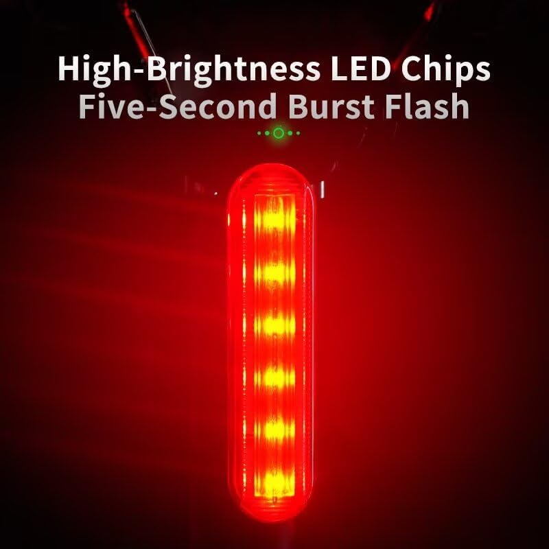 Load image into Gallery viewer, FITTOO Bike Light Set, USB Rechargeable Front & Tail Lights, Waterproof, Safety