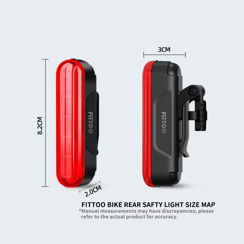 Load image into Gallery viewer, FITTOO Bike Light Set, USB Rechargeable Front & Tail Lights, Waterproof, Safety