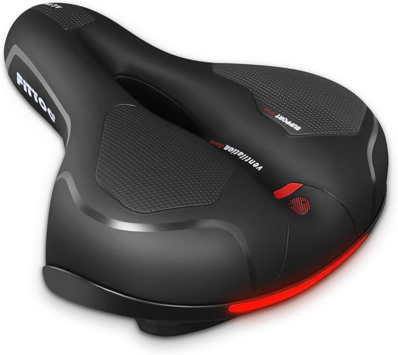 Load image into Gallery viewer, FITTOO Bicycle Large Thick Saddle Extra Ventilation, Bike Seat Cushion with Fixing Clamp