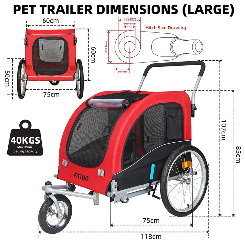 Load image into Gallery viewer, Large Pet Trailer