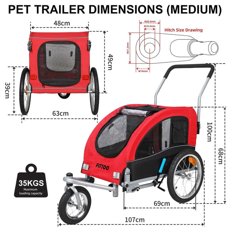 Load image into Gallery viewer, Medium Bike Trailer