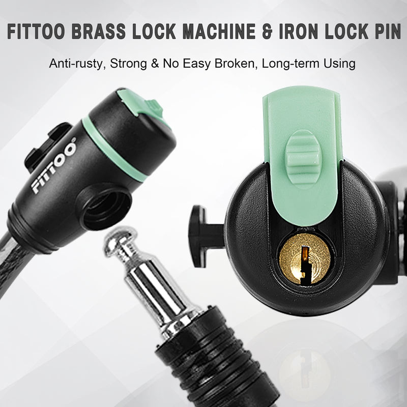 Load image into Gallery viewer, Bike Cable Lock with Light Key