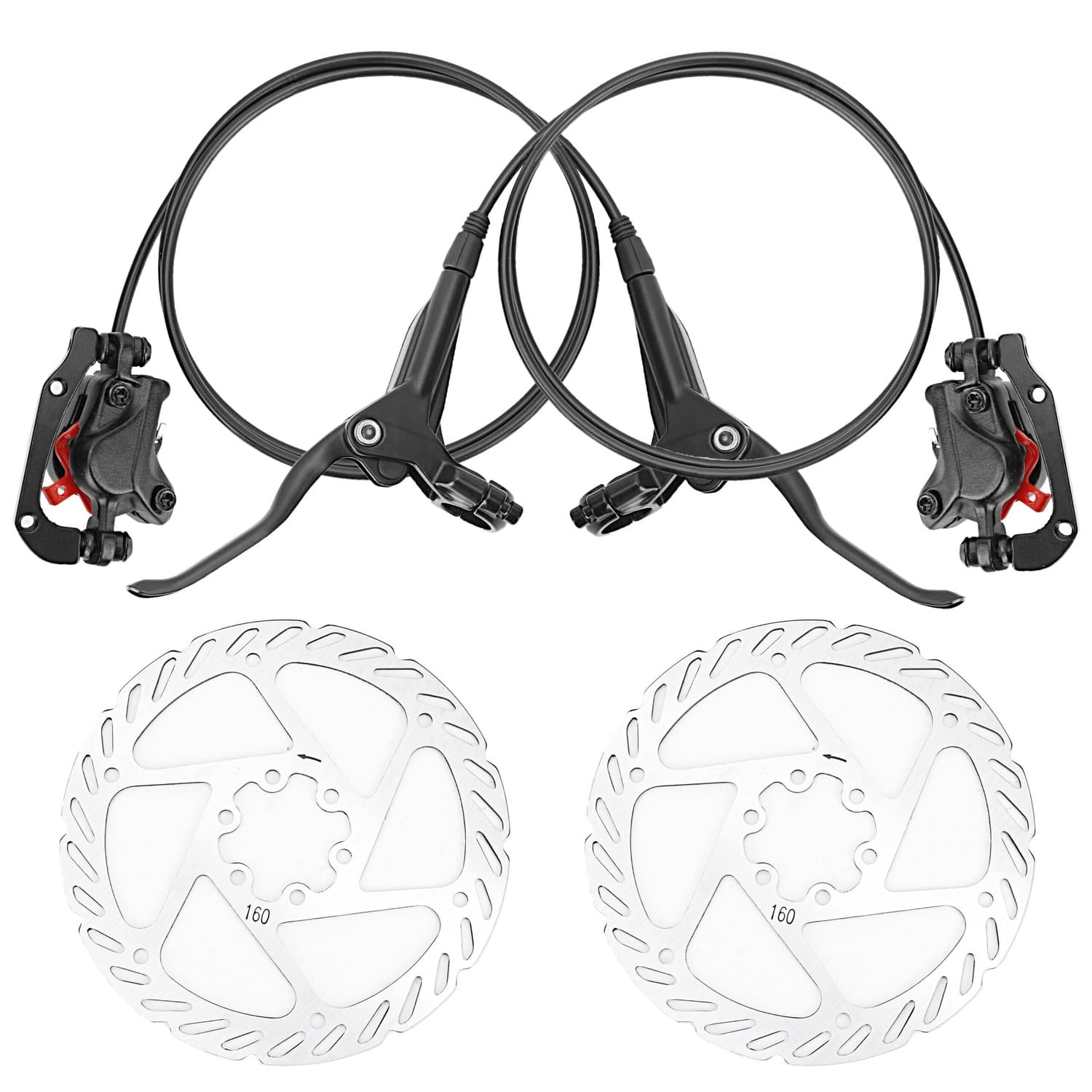 Hydraulic brakes set mtb on sale