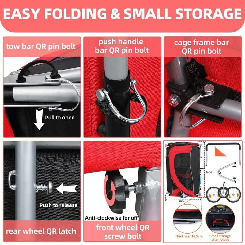 Load image into Gallery viewer, Medium Bike Trailer