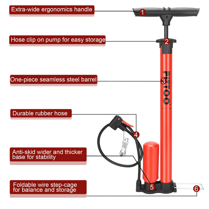 Load image into Gallery viewer, Bike Floor Pump