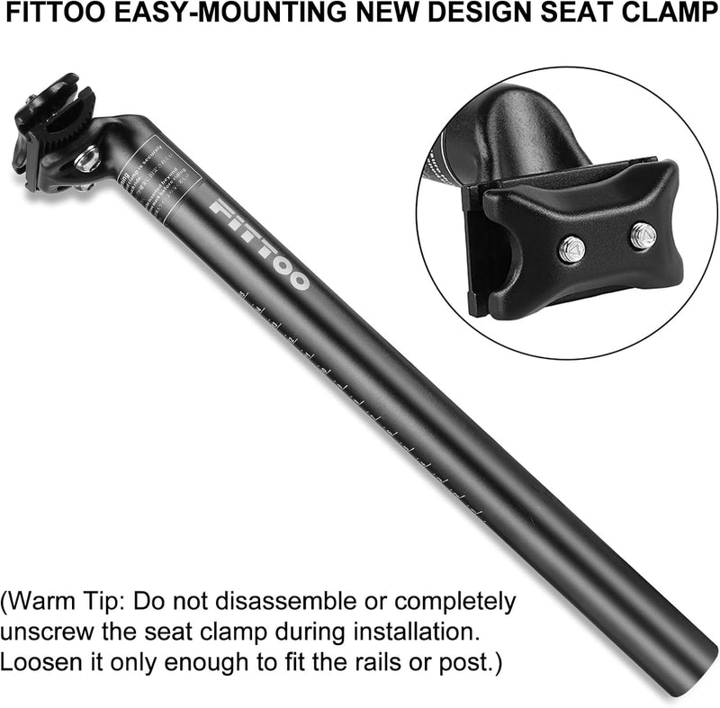 Load image into Gallery viewer, FITTOO Bike Seat Post, Aluminium Alloy &amp; CP Steel Bicycle Seat Pillar, Diameter 25.4mm, 27.2mm, 28.6mm, 30.4mm, 30.8mm, 31.6mm
