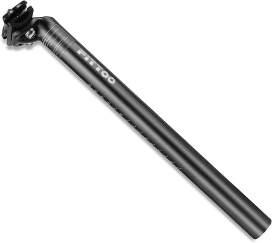 FITTOO Bike Seat Post, Bicycle Seat Pillar Diameter 27.2mm, 30.4mm, Aluminum Alloy Saddle Stand Pole, for Mountain Bike, Road Bike, Hybrid Bike, Vintage Bike, Electric Bike etc