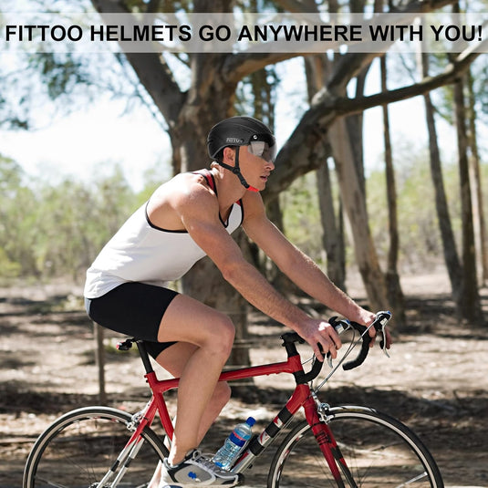 FITTOO Bike Helmet with Detachable Magnetic Goggles Helmet for Women & Men