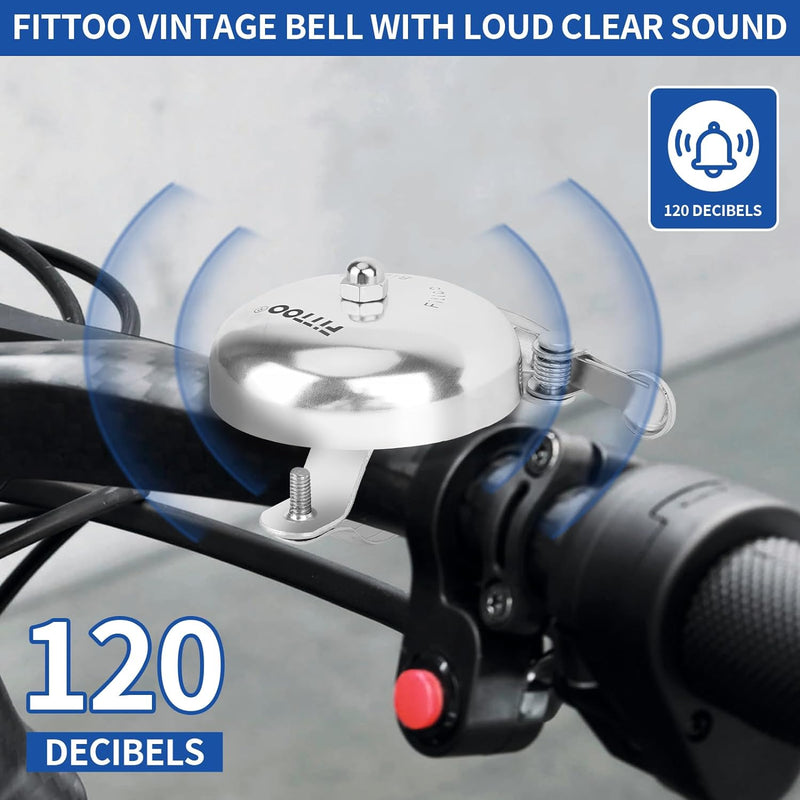 Load image into Gallery viewer, FITTOO Bicycle Vintage Bell, Loud Clear Sound Bike Bell
