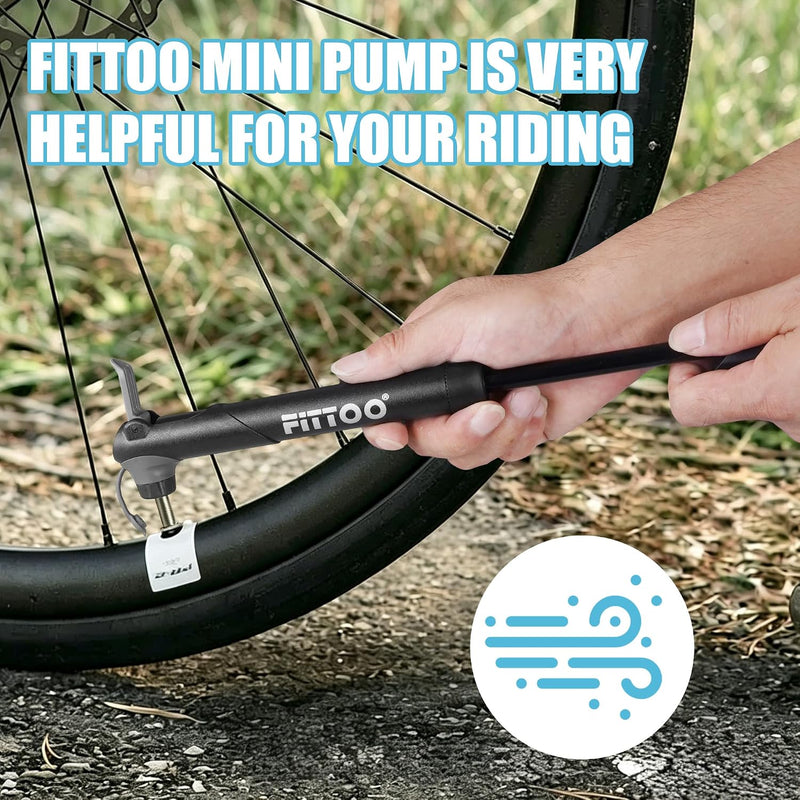 Load image into Gallery viewer, FITTOO Portable Bike Pump High Pressure Bicycle Air Pump Presta Schrader
