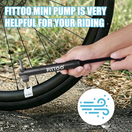 FITTOO Portable Bike Pump High Pressure Bicycle Air Pump Presta Schrader