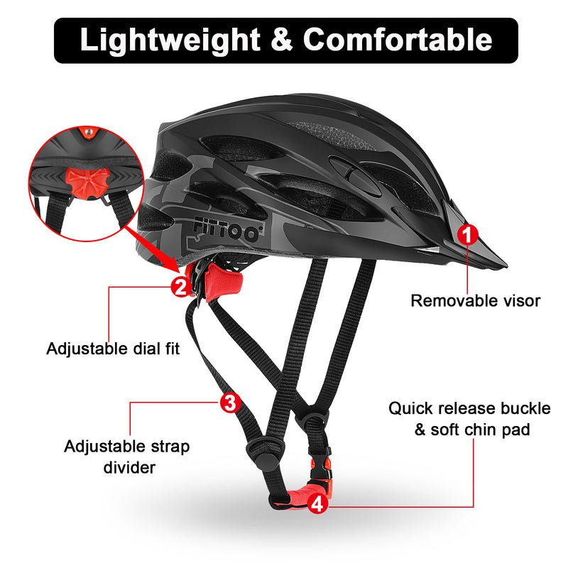 Load image into Gallery viewer, Bike Bicycle Helmet Cycling Skate Helmet LED Safety Light
