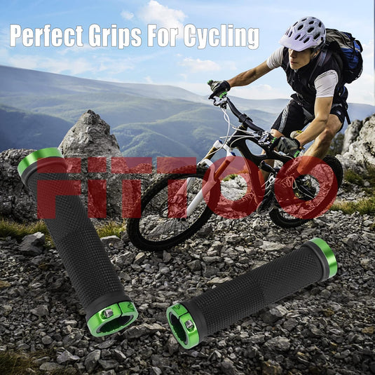 FITTOO Bike Grips, Hand Grip, Mountain Bike Handle Bar Grip, Lock-on Bicycle Grips,Non-Slip TPR Grips, BMX, Mountain Bike, MTB, Folding Bike, Electric Bike Grips etc.