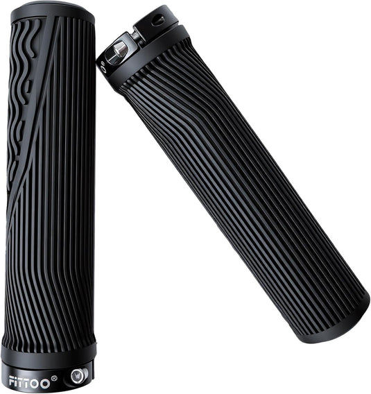 FITTOO Bike Grips, Hand Grip, Mountain Bike Handle Bar Grip, Lock-on Bicycle Grips,Non-Slip TPR Grips, BMX, Mountain Bike, MTB, Folding Bike, Electric Bike Grips etc.