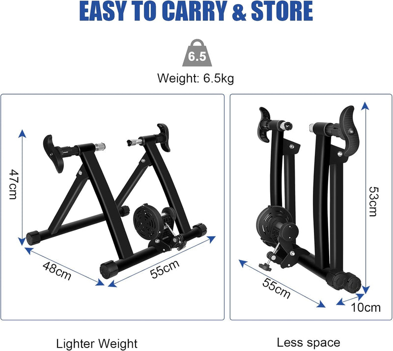 Load image into Gallery viewer, FITTOO Bike Resistance Trainer Stand for 26&quot;-29&quot; or 700c Wheel, Portable Indoor Bicycle Trainer, Adjustable Resistance
