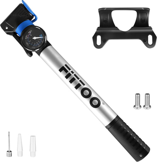 FITTOO Portable Bike Pump High Pressure Bicycle Air Pump Presta Schrader