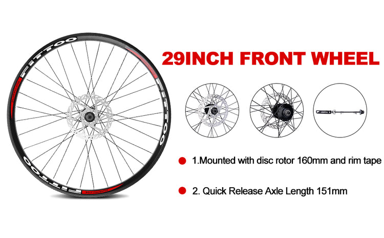 Front Wheel Set FITTOO 29inch Bike Front Wheel Set – FittooBicycle