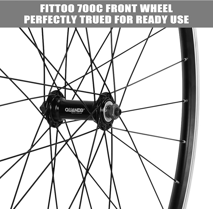 Load image into Gallery viewer, FITTOO Mountain Bike Wheels, Bicycle Front Wheel &amp; Rear Wheel, 700C Bicycle Bike Wheel, High Strength Double-Wall Aluminum Alloy Rim
