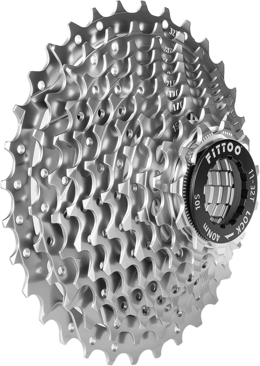 FITTOO Bike Multi Speed Cassette, 8speed, 9speed,10speed, 11speed, 12speed, Bicycle Indexed Freewheel, Light Weight, Compatible with Mountain Bike, Ebike.
