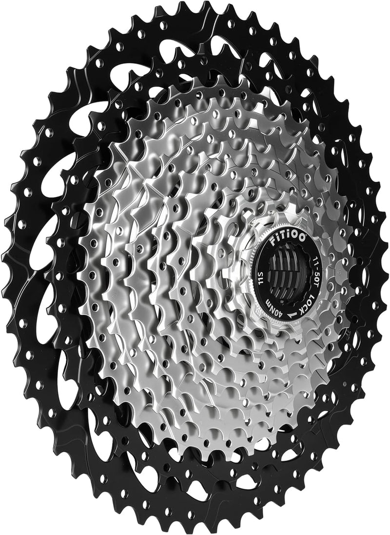Load image into Gallery viewer, FITTOO Bike Multi Speed Cassette, 8speed, 9speed,10speed, 11speed, 12speed, Bicycle Indexed Freewheel, Light Weight, Compatible with Mountain Bike, Ebike.
