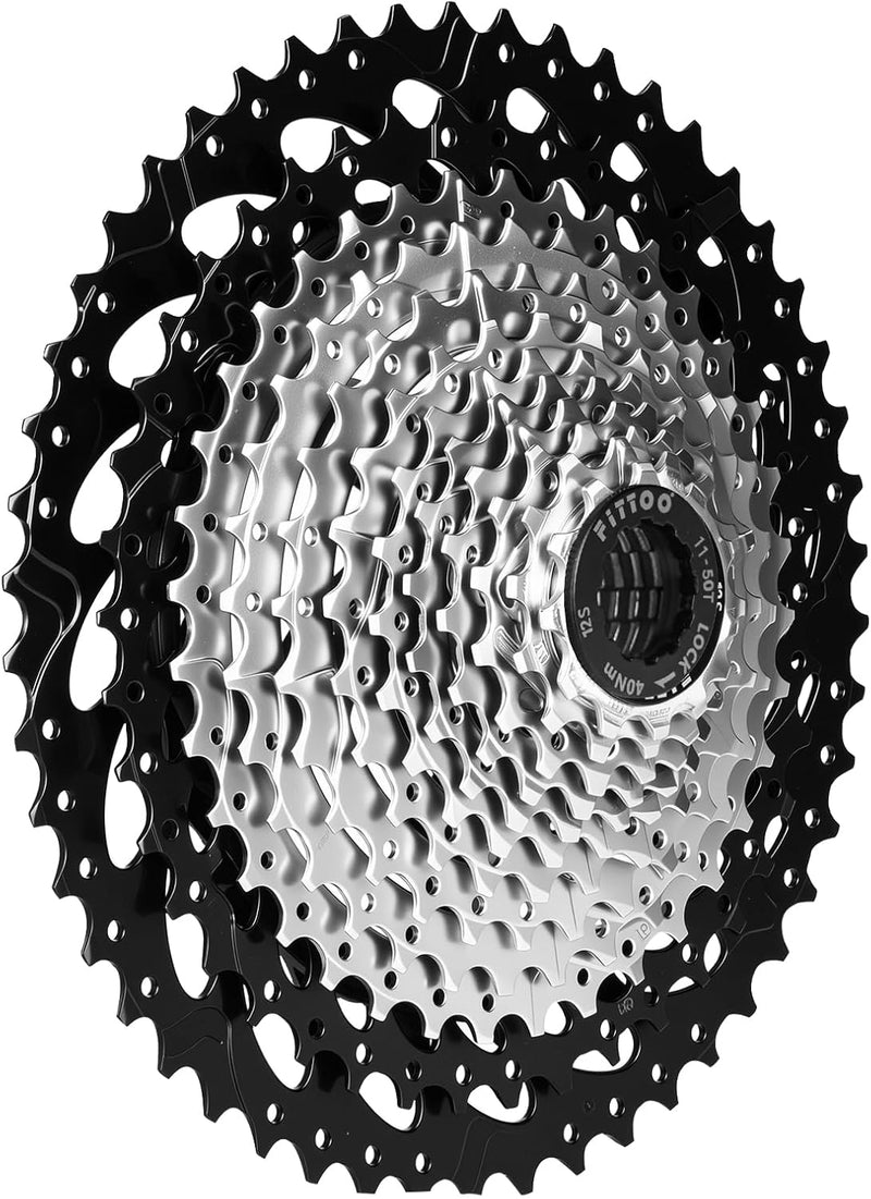 Load image into Gallery viewer, FITTOO Bike Multi Speed Cassette, 8speed, 9speed,10speed, 11speed, 12speed, Bicycle Indexed Freewheel, Light Weight, Compatible with Mountain Bike, Ebike.
