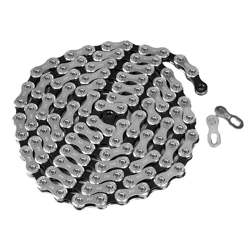 Load image into Gallery viewer, FITTOO Bike Chain,5/6/7/8speed Bicycle Chain, 1/2 x 3/32 Inch 116 Links, 9/10/11 Speed Bike Chain 1/2 x 11/128 Inch 116 Links,12 Speed Bike Chain 1/2 x 11/128 Inch 126 Links,Bicycle drivechain with Power Lock Chain Connector
