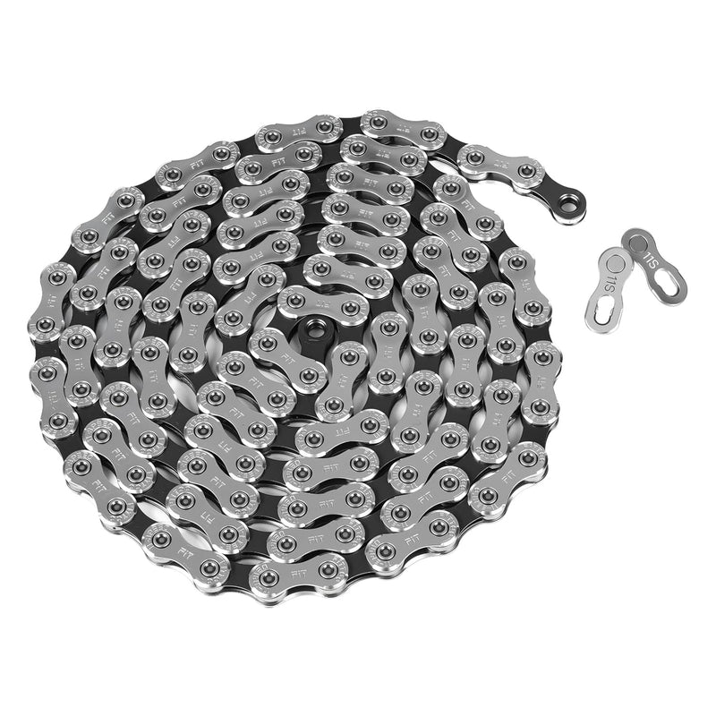 Load image into Gallery viewer, FITTOO Bike Chain,5/6/7/8speed Bicycle Chain, 1/2 x 3/32 Inch 116 Links, 9/10/11 Speed Bike Chain 1/2 x 11/128 Inch 116 Links,12 Speed Bike Chain 1/2 x 11/128 Inch 126 Links,Bicycle drivechain with Power Lock Chain Connector

