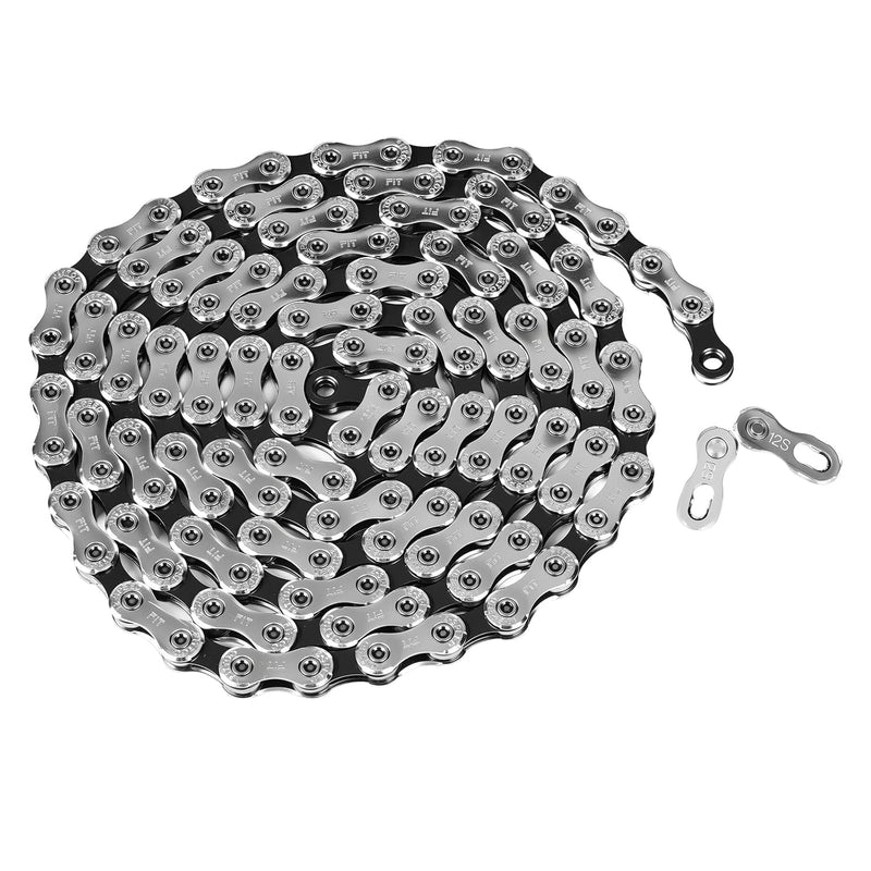 Load image into Gallery viewer, FITTOO Bike Chain,5/6/7/8speed Bicycle Chain, 1/2 x 3/32 Inch 116 Links, 9/10/11 Speed Bike Chain 1/2 x 11/128 Inch 116 Links,12 Speed Bike Chain 1/2 x 11/128 Inch 126 Links,Bicycle drivechain with Power Lock Chain Connector
