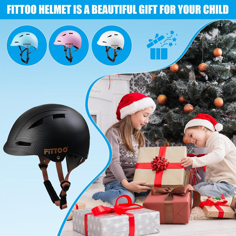 Load image into Gallery viewer, FITTOO Bike Helmet Kids for Boys &amp; Girls, Bicycle Helmet Child Lightweight Adjustable for Skating Cycling Scooter Skateboarding etc.
