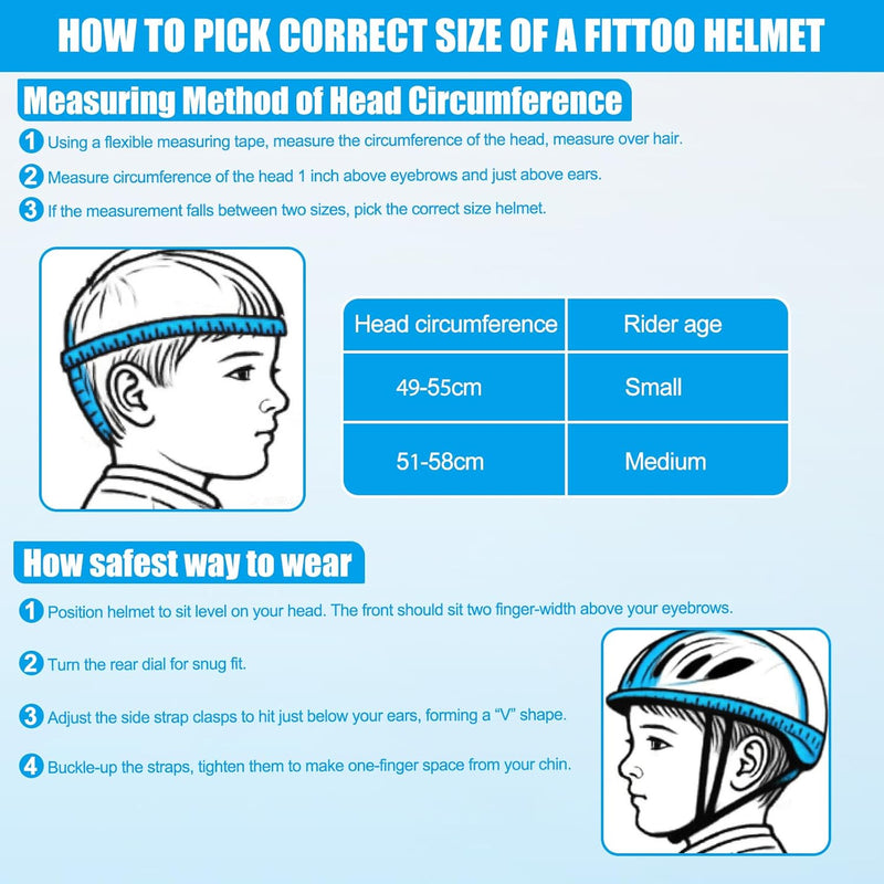 Load image into Gallery viewer, FITTOO Bike Helmet Kids for Boys &amp; Girls, Bicycle Helmet Child Lightweight Adjustable for Skating Cycling Scooter Skateboarding etc.
