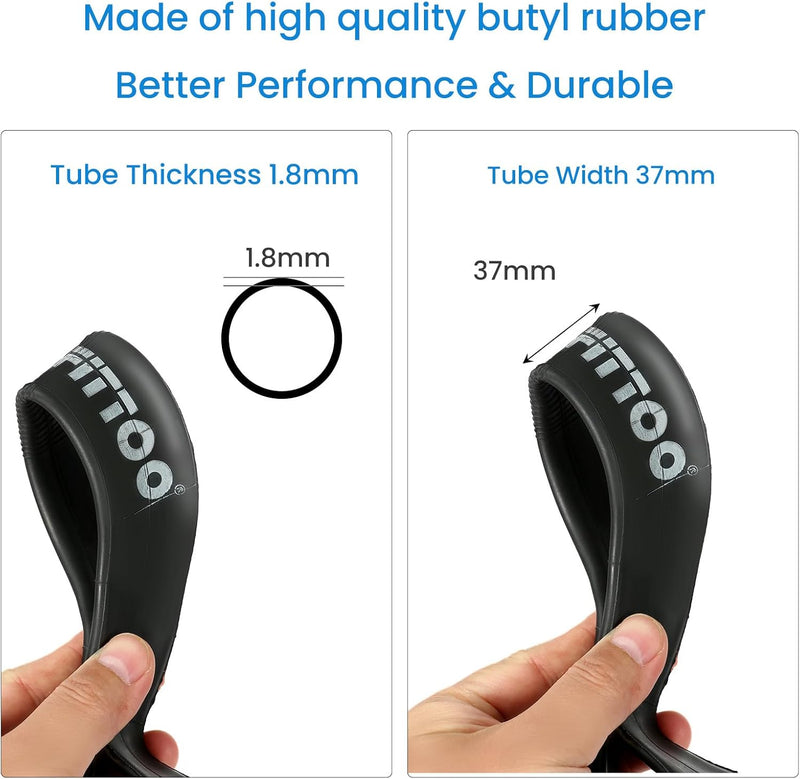 Load image into Gallery viewer, FITTOO 10x2 inch Electric Scooter Front/Rear Tube with CR202 Curved Valve (1PC)
