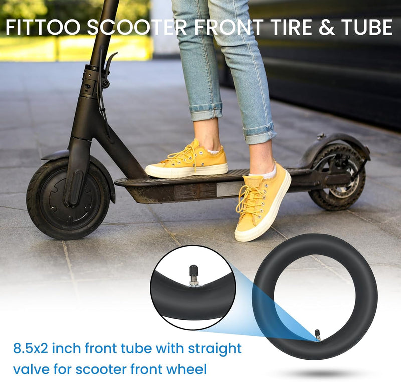 Load image into Gallery viewer, FITTOO 10x2 inch Electric Scooter Front/Rear Tube with CR202 Curved Valve (1PC)
