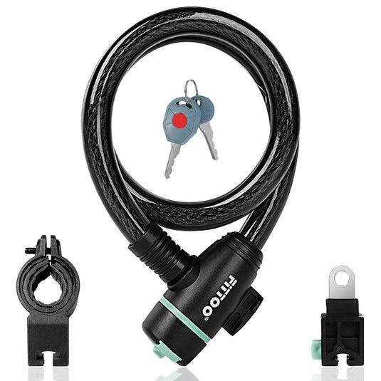 Bike Cable Lock with Light Key