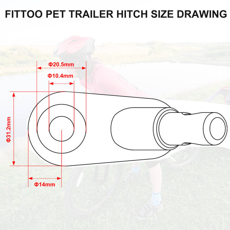 Load image into Gallery viewer, Pet Trailer Connector Hitch
