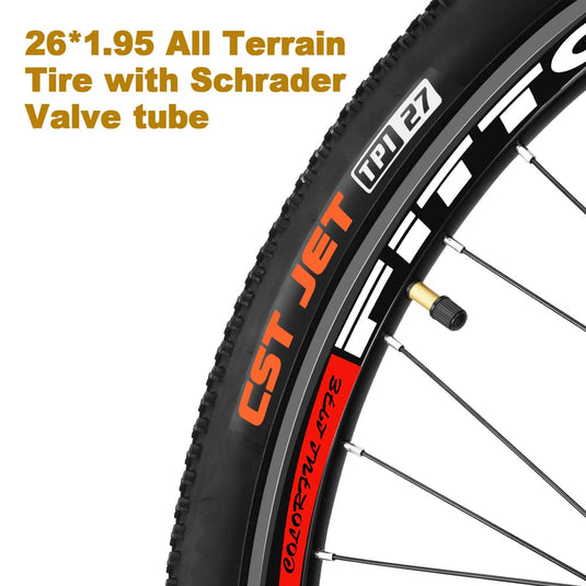 Bike Wheel | Mountain Bike Rear Wheel Set 26" MTB Rear Wheel 8 Speed Freewheel Tire Tube Mounted